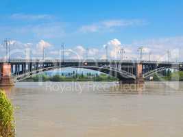 Rhine river in Mainz