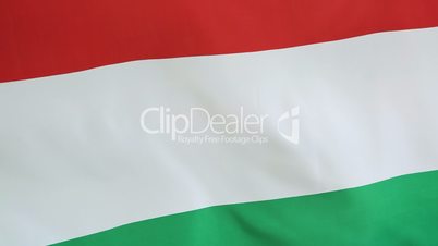 Closeup of national flag of Hungary