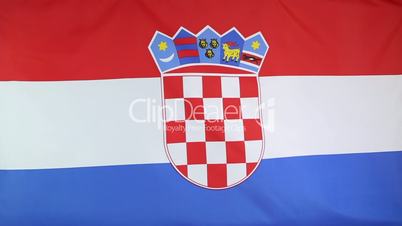 Fabric national flag of Croatia