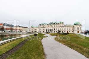 Belvedere Palace in Vienna .