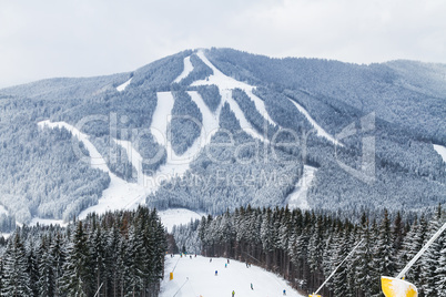 Ski resort Bukovel, Ukraine.