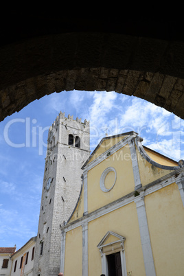 Kirche in Motovun, Kroatien