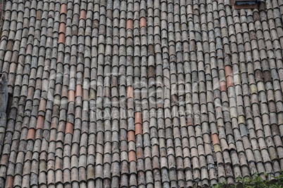 Dach in Motovun, Kroatien