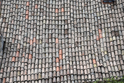 Dach in Motovun, Kroatien