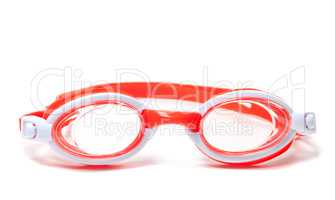 Goggles for swimming on white