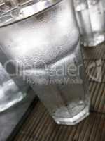 Glass of pure cold water - close up