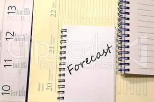 Forecast write on notebook