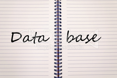 Database write on notebook