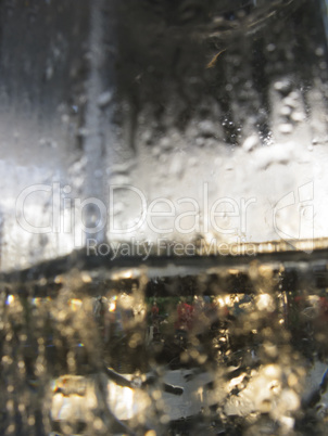 Abstract glass background - Water condensation on the cold  glas