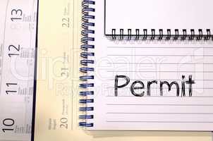 Permit write on notebook