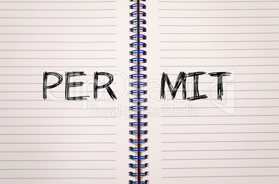 Permit write on notebook