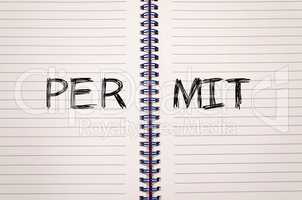 Permit write on notebook