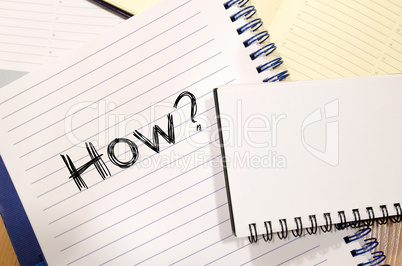 How write on notebook