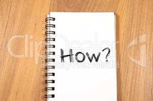 How write on notebook