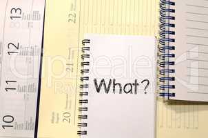 What write on notebook
