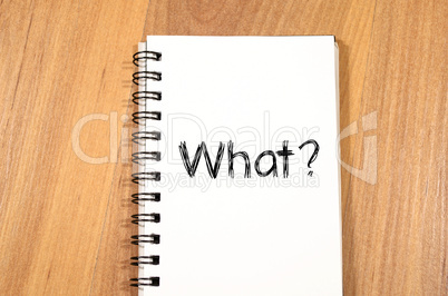 What write on notebook