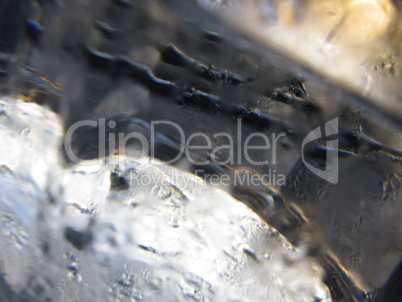 Abstract glass background - Water condensation on the cold  glas