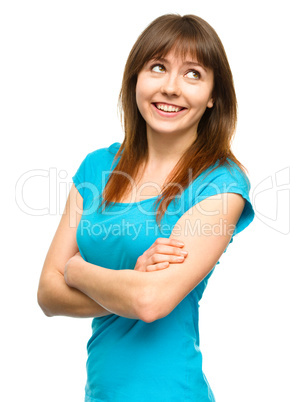 Portrait of a happy young woman