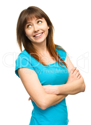 Portrait of a happy young woman