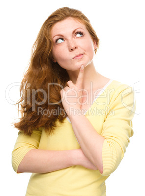 Portrait of a happy young woman