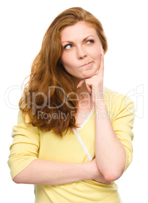 Portrait of a happy young woman