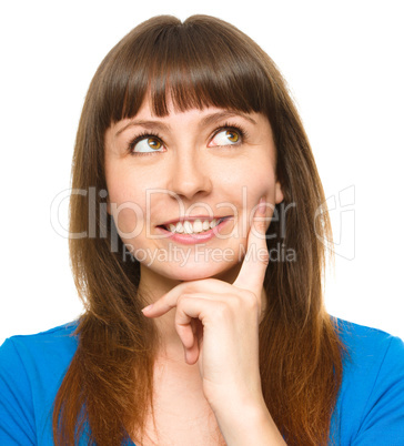 Portrait of a happy young woman