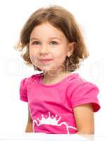Portrait of cheerful little girl