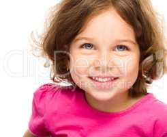 Portrait of cheerful little girl