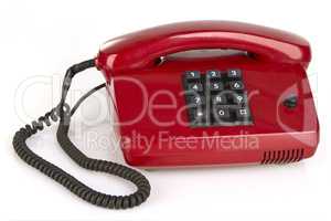 Rotes Retro Telefon