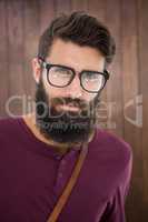 Hipster man posing for the camera