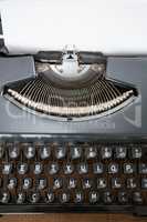 extreme close up view of Typewriter