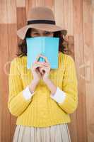 Hipster holding a book