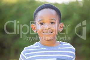 Boy standing in the park