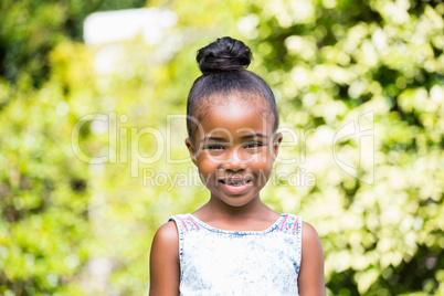 Smiling little girl looking at the camera