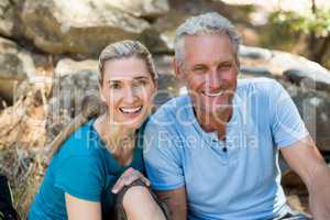 Couple smiling and posing