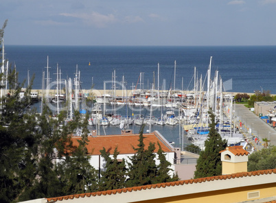 Blick zur Marina in Kusadasi