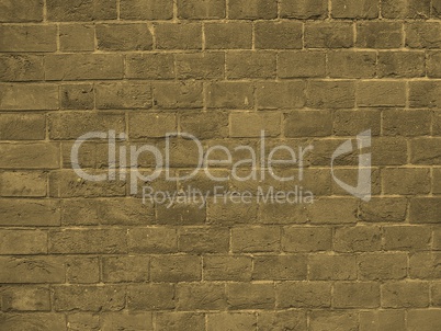 Red brick wall background sepia