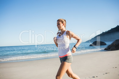 Fit woman on the beach Fit woman on the beach