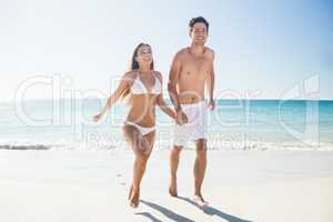 Couple having fun at the beach