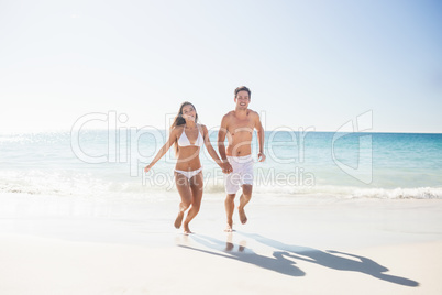 Couple having fun at the beach