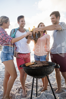 Friends having a barbecue Friends having a barbecue