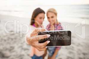 Friends taking a selfie