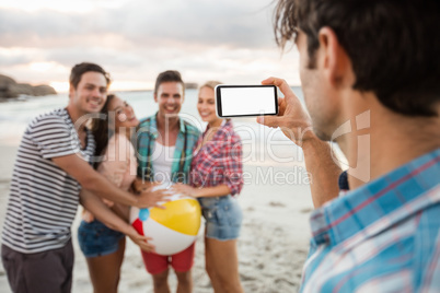 Friends taking a picture