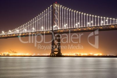San Francisco-Oakland Bay Bridge, Night