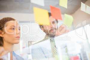 Thoughtful businesspeople