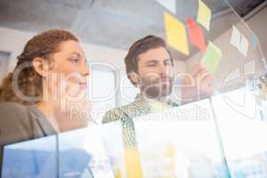 Thoughtful businesspeople