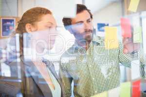 Thoughtful businesspeople