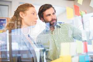 Thoughtful businesspeople