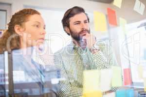 Thoughtful businesspeople