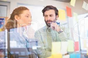 Thoughtful businesspeople